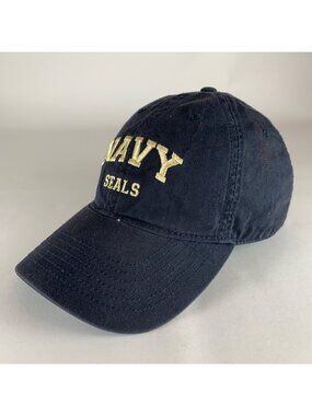 Navy Seals Unisex Navy Blue Legacy Relaxed Fit Strapback Adjustable Hat
